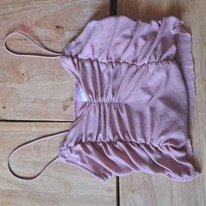 Spagheti strap party crop